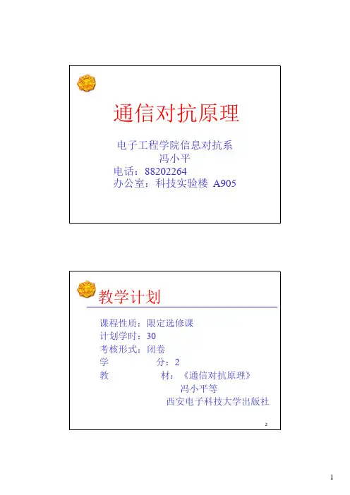 通信对抗原理课件第1章绪论
