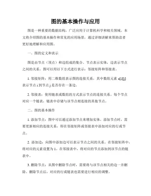 图的基本操作与应用