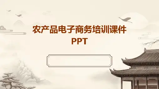 农产品电子商务培训课件PPT