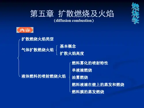燃烧学-5.扩散燃烧及火焰