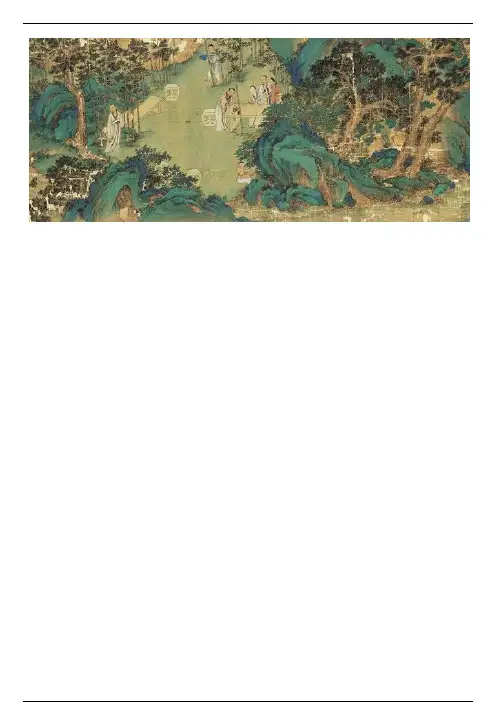仇英《竹林七贤图》 赏析