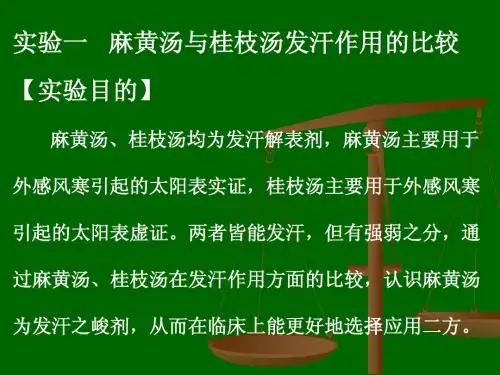 方剂学 0 实验一