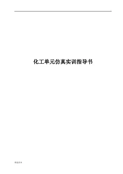 化工单元仿真实训指导书