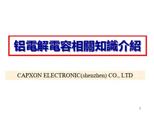铝电解电容器培训教材(中文).pptx