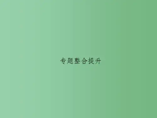 高中历史 专题四 现代中国的政治建设与祖国统一整合提升课件 人民版必修1