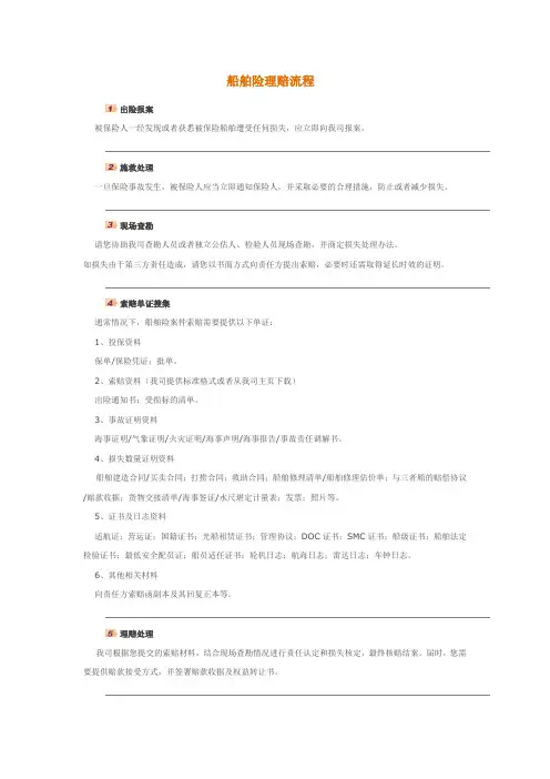 船舶险理赔流程(陆海虹)