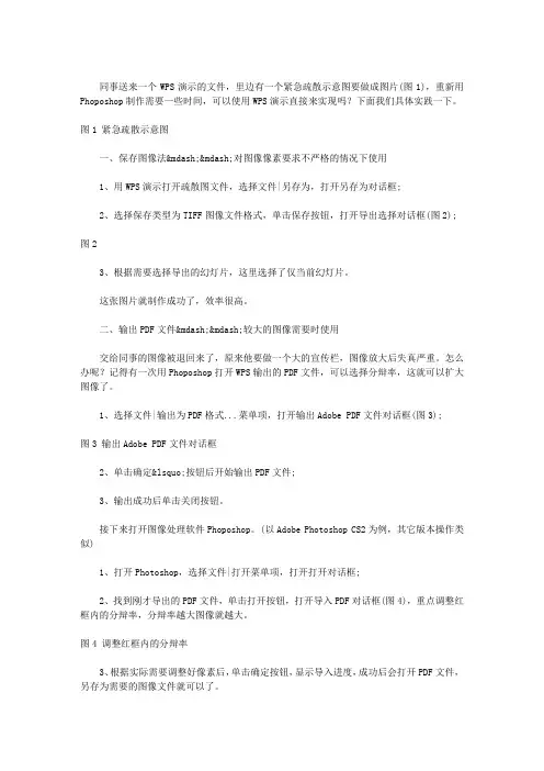 用WPS演示轻松生成紧急疏散示意图