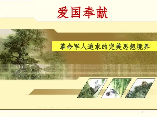 爱国奉献教育ppt课件