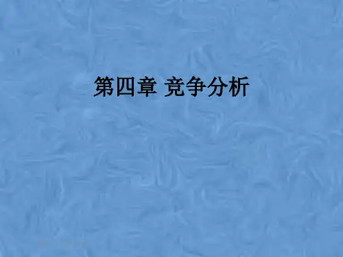 第四章 竞争分析