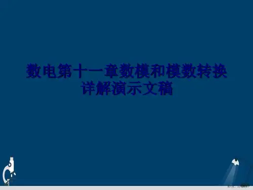 数电第十一章数模和模数转换详解演示文稿