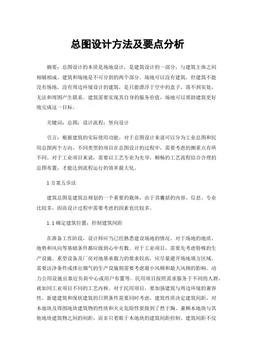 总图设计方法及要点分析