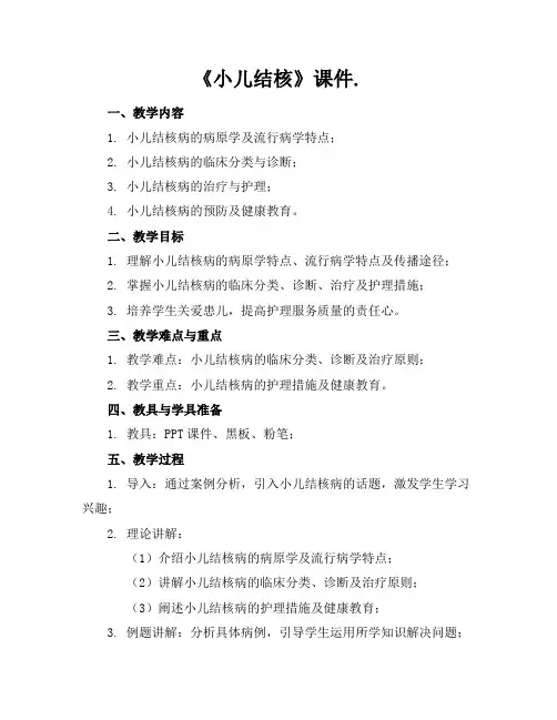 《小儿结核》课件