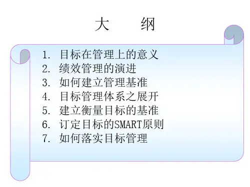 目标管理培训讲义PPT71页