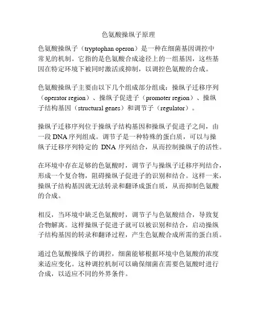 色氨酸操纵子原理