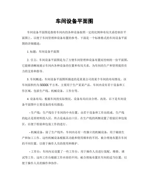 车间设备平面图