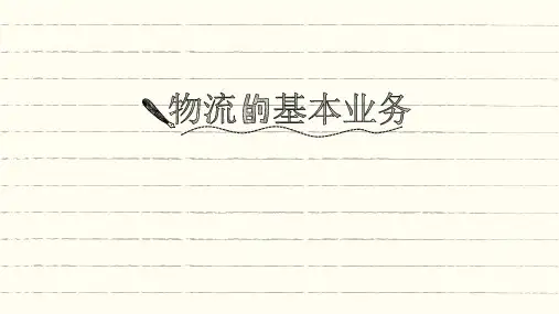 中职教学物流基础之仓储作业课件