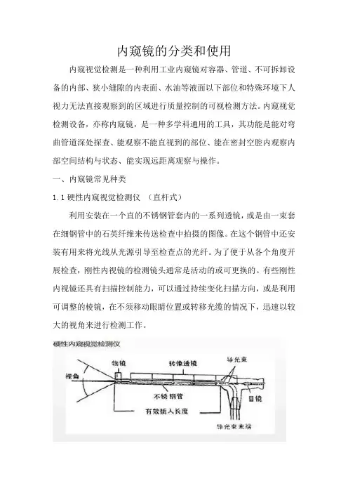 内窥镜的分类和使用
