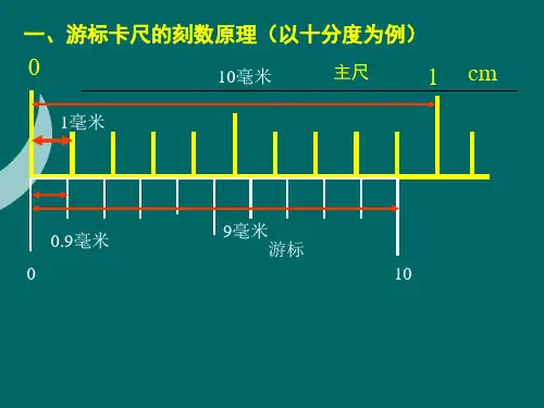 游标卡尺的读数方法