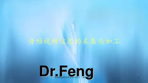 音频视频信息的采集与加工(最新课件)