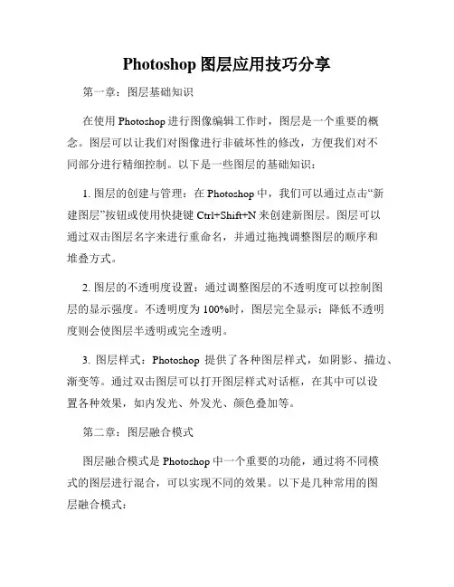 Photoshop图层应用技巧分享