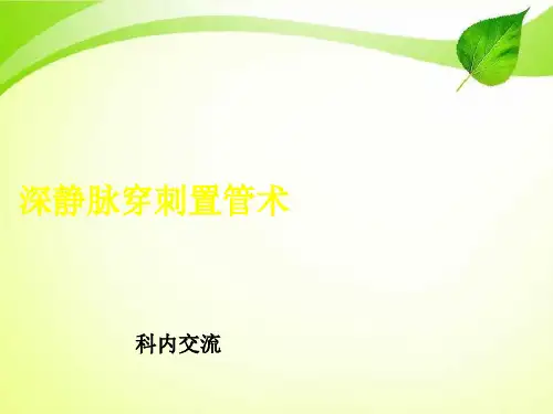 深静脉穿刺置管术讲解.ppt