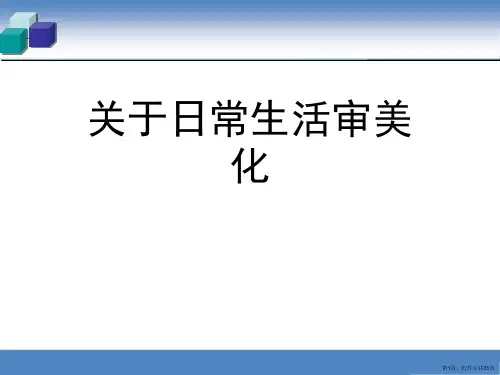 日常生活审美化课件