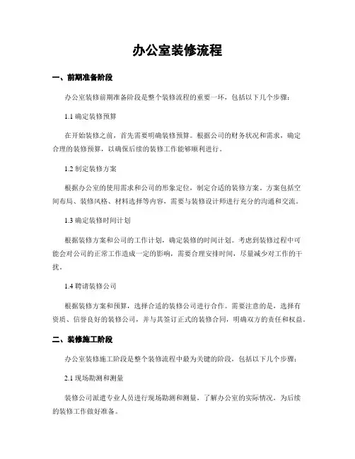 办公室装修流程