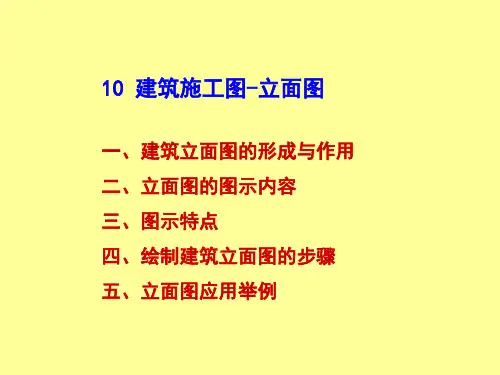 建筑施工图-立面图(很实用).
