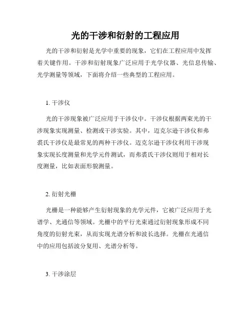 光的干涉和衍射的工程应用
