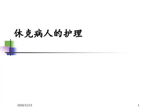 休克病人的护理 ppt课件