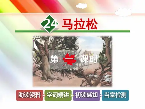 北师大版三年级语文上册《24.马拉松【第1课时】》课件