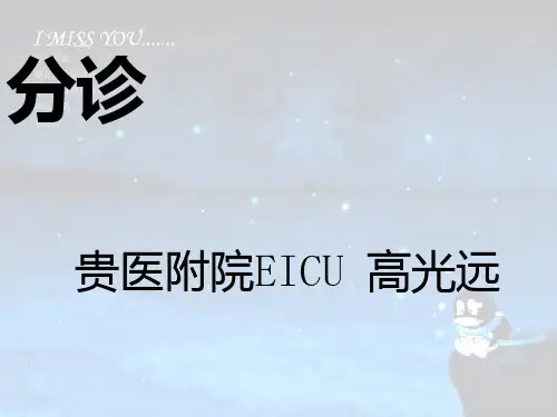 分诊急诊科PPT课件