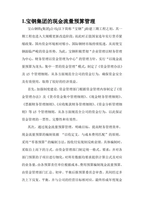 财务控制案例