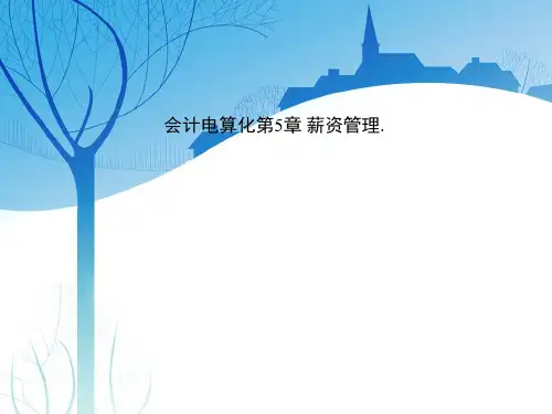 会计电算化第5章 薪资管理.
