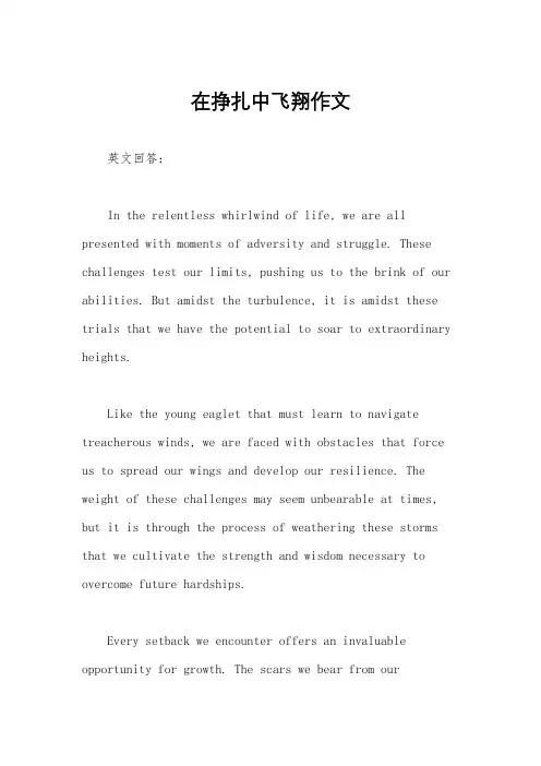 在挣扎中飞翔作文