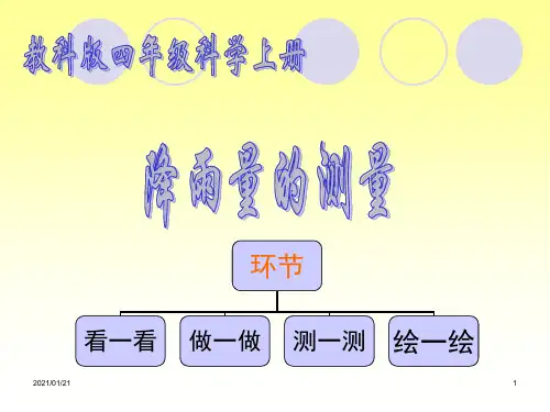 降雨量的测量 ppt(教科版科学四年级上册)PPT教学课件