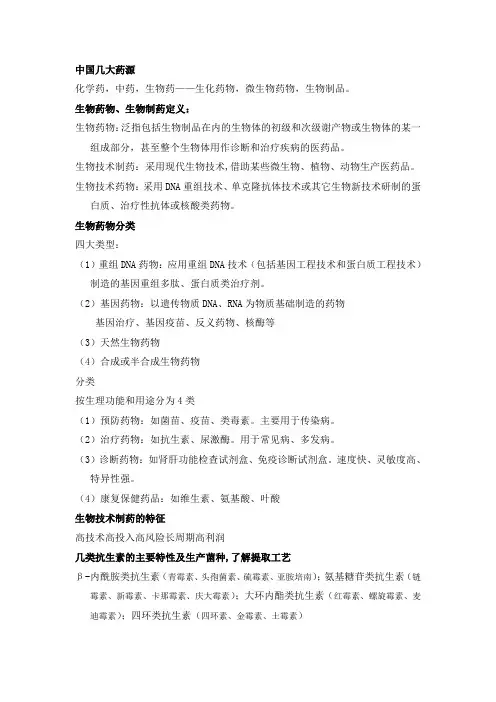 生物制药复习大纲 (2)