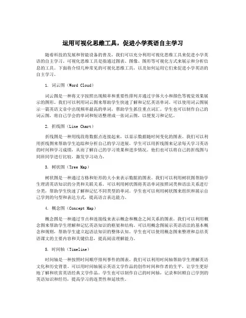 运用可视化思维工具,促进小学英语自主学习