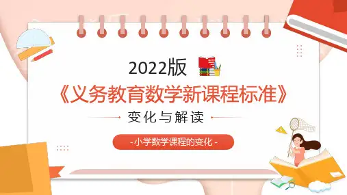 义务教育数学新课程标准变化与解读PPT课件