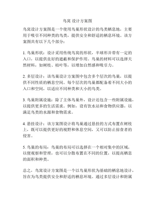 鸟窝 设计方案图