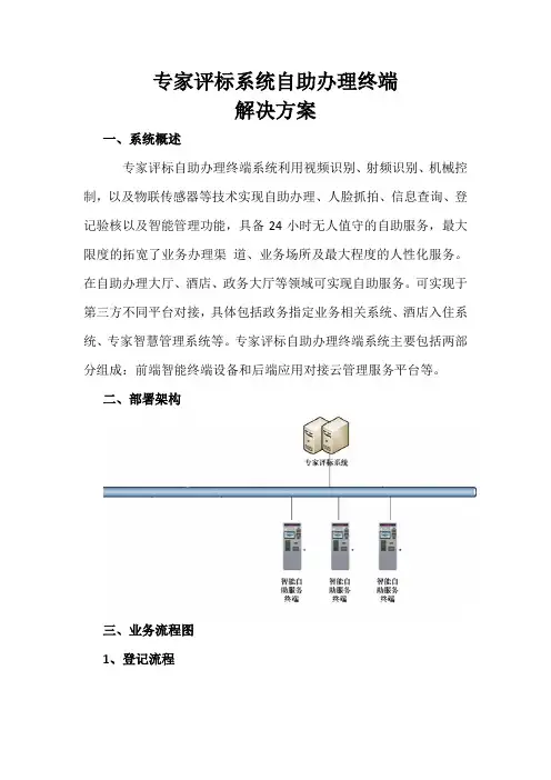 专家评标系统自助办理终端方案