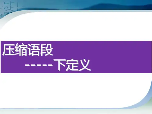 下定义精品PPT课件