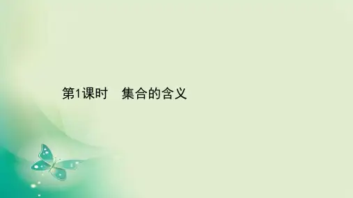 2020-2021学年高中数学新人教A版必修第一册 1