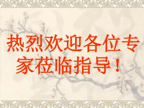 高支模专家论证时汇报材料