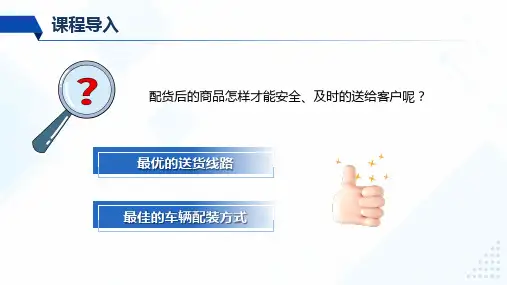 【仓储与配送管理课件】仓储与配送作业管理-送货作业管理