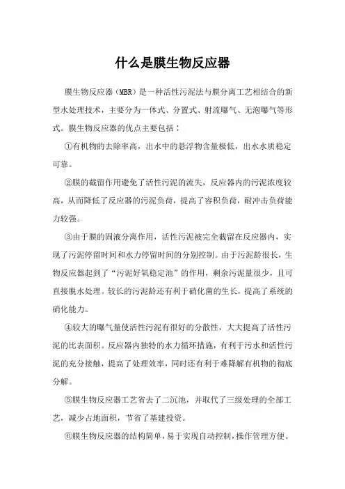 什么是膜生物反应器