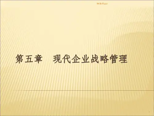 《现代企业战略管理》PPT课件