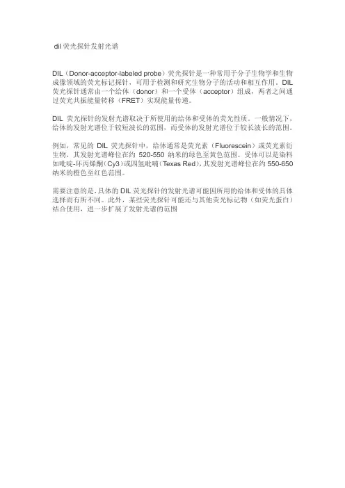 dil荧光探针发射光谱