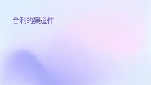 联合利华的渠道分类课件