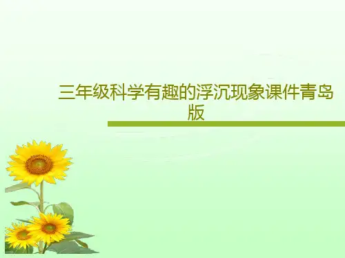 三年级科学有趣的浮沉现象课件青岛版18页PPT